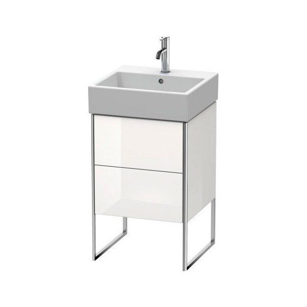 Xsquare Floor Standing Vanity Unit White High Gloss, Duravit, Mfr#: XS447208585